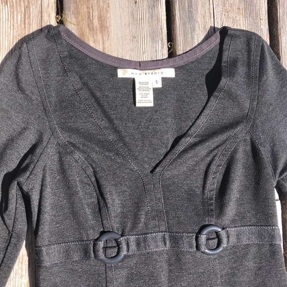 Slate grey structured dress - Picture 5 of 10